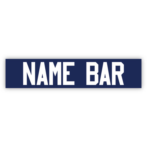 Single Navy Name Bar Thumbnail